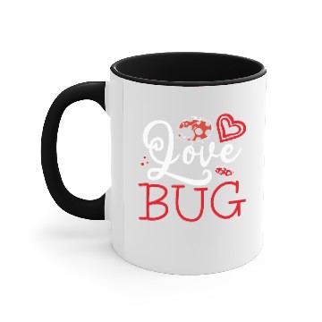 Discover Love Bug Cute Valentine’s Day Couple Matching Accent Mugs