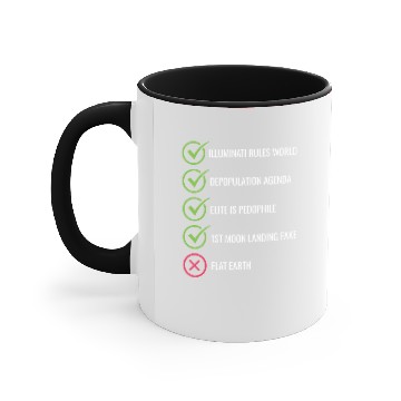 Discover Meme Conspiracy Theory Accent Mugs