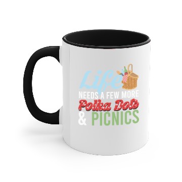 Discover polka dots and picnics Accent Mugs