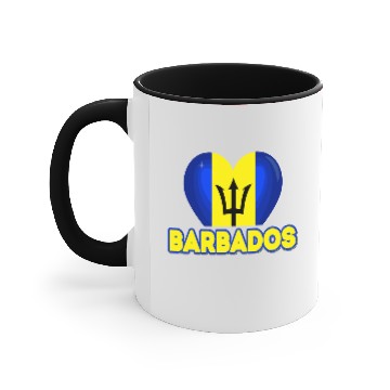 Discover Barbados Barbadian Flag Accent Mugs