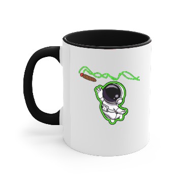 Discover Spaced Out Light Green Aura Accent Mugs