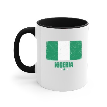 Discover Nigeria Nigerian Flag Accent Mugs