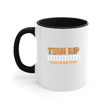 Discover Team Rip Train Station Tours Accent Mugs