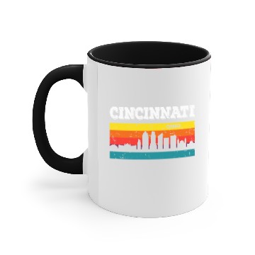 Discover Cincinnati Ohio Accent Mugs