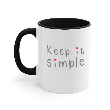 Discover Keep It Simple Accent Mugs
