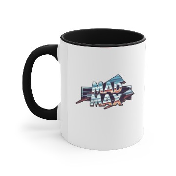 Discover mad max logo Accent Mugs