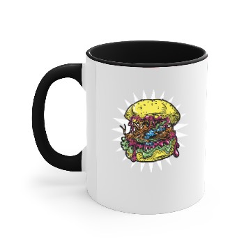 Discover Delicious BIG BUG BURGER - Insect Burger Gift Idea Accent Mugs