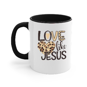 Discover Love Like Jesus Valentines Day Heart Accent Mugs