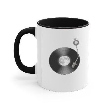 Discover Moon Full Moon Record Space Accent Mugs