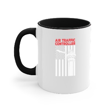 Discover Air Traffic Controller Towers Flag ATC Flight Accent Mugs