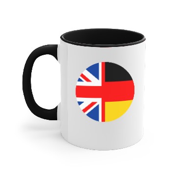 Discover uk germany flag Accent Mugs