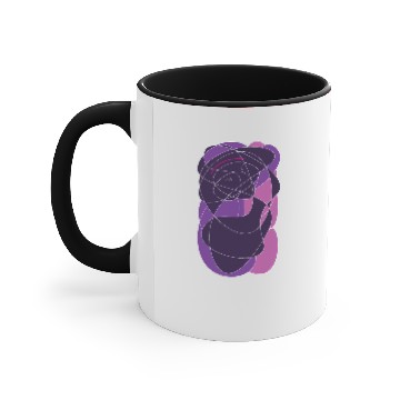 Discover Miss Violet Lines Accent Mugs