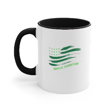 Discover Green US Flag- St Patricks Day Accent Mugs