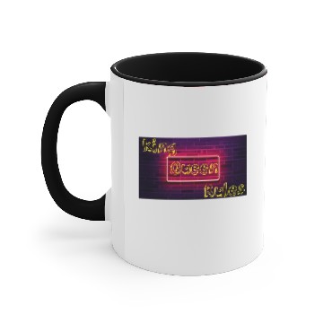 Discover king queen rules Accent Mugs