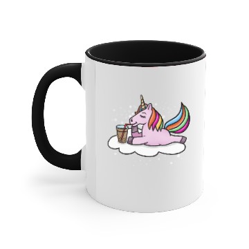 Discover Unicorn Drinking Boba Milk Tea Accent Mugs