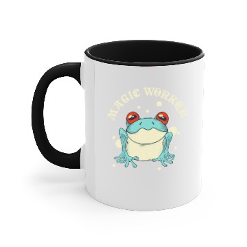 Discover Magic Worker Frog Cottagecore Aesthetic Accent Mugs