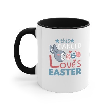 Discover Dancer Loves Easter Bunny Egg Easter Sunday Accent Mugs