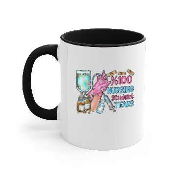 Discover Nursing Student Tears Accent Mugs