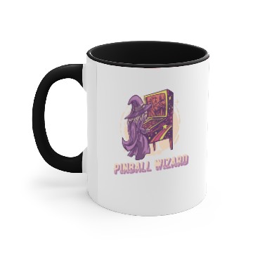 Discover Pinball Arcade Game Accent Mugs