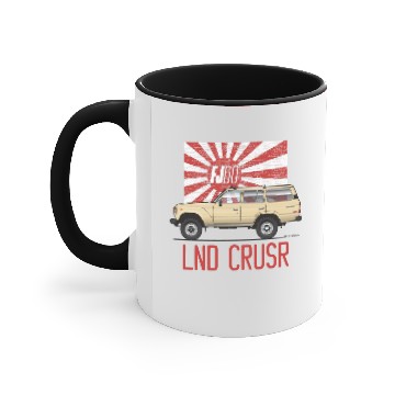 Discover fj60 flag Beige Accent Mugs