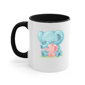 Discover Family of Elephant Slim Fit Accent Mugs