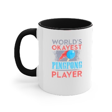 Discover Ping Pong Player Table Tennis Gift Accent Mugs