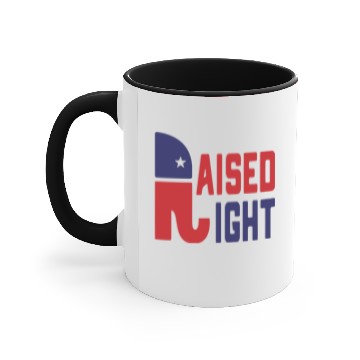 Discover raised right Accent Mugs