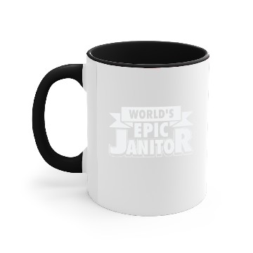 Discover Janitor Epic Custodian Maintenance Caretaker Accent Mugs