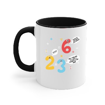 Discover Funny Math Joke Pun Design for Teachers Accent Mugs