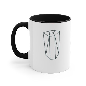 Discover Line art simple irregular gemstone Accent Mugs