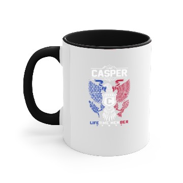 Discover Casper Name Accent Mugs - Casper Eagle Lifetime Member