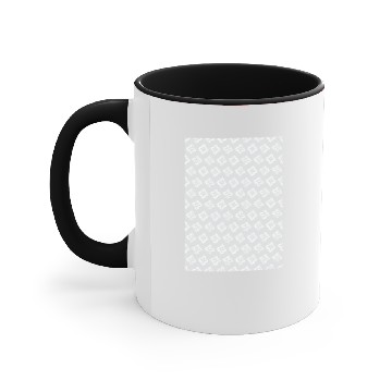 Discover White & Light Grey Simple Pattern Accent Mugs