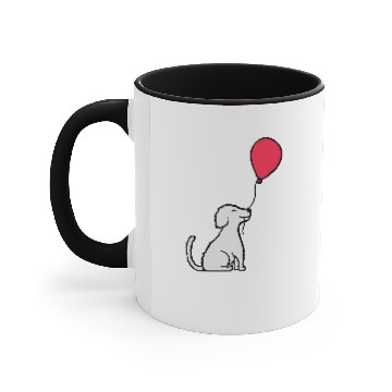 Discover Balloon dog cool sitting Accent Mugs