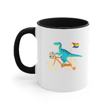 Discover velociraptor Accent Mugs