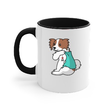 Discover I Love Dad Papillon Accent Mugs
