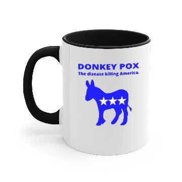 Discover Donkey Pox ©WhiteTigerLLC.Com Accent Mugs
