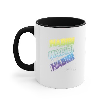 Discover 3D Text Effect - Habibi Accent Mugs