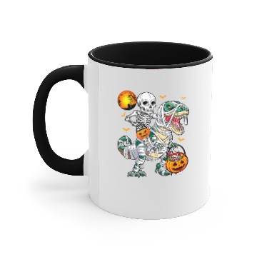 Discover Skeleton Dinosaur T Rex Halloween Mummy Pumpkins Accent Mugs