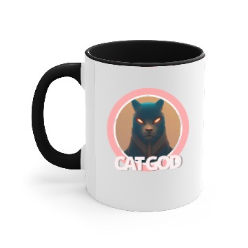 Discover Samurai Cat God Accent Mugs