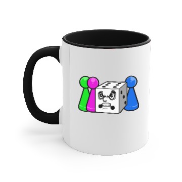Discover Board Game Angry Dice Accent Mugs