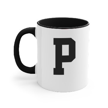 Discover Monogram Superstar Initial letter P Accent Mugs