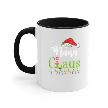 Discover Funny Santa Nana Claus Christmas Matching Family Accent Mugs
