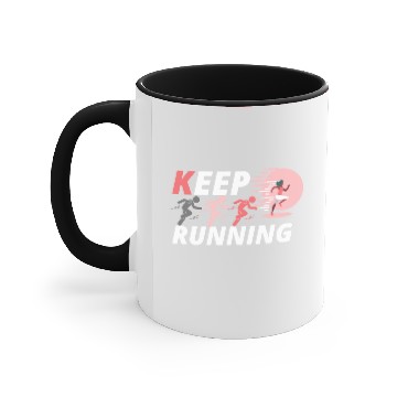 Discover Keep Running Accent Mugs