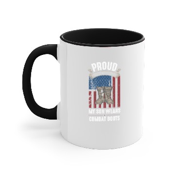 Discover Proud national guard mom Accent Mugs