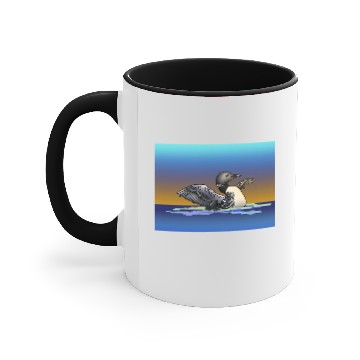 Discover Good Morning Loon Accent Mugs