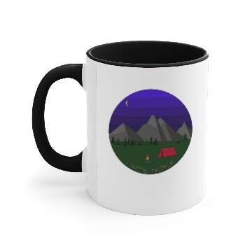 Discover I hate People camping Accent Mugs
