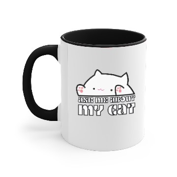 Discover Ask Me About My Cat Accent Mugs