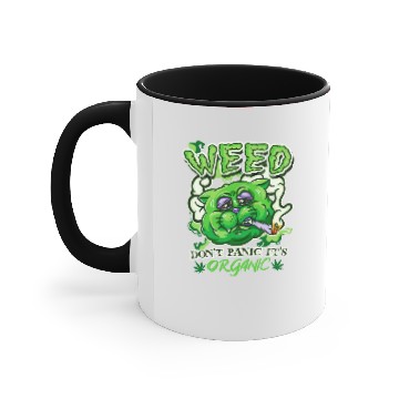 Discover cat smoking weed Accent Mugs