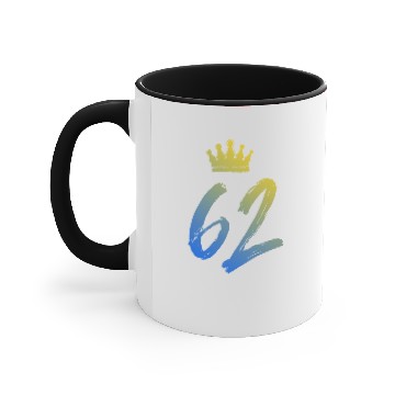 Discover 62 number crown Accent Mugs