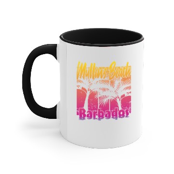 Discover Mullins Beach Barbados Accent Mugs